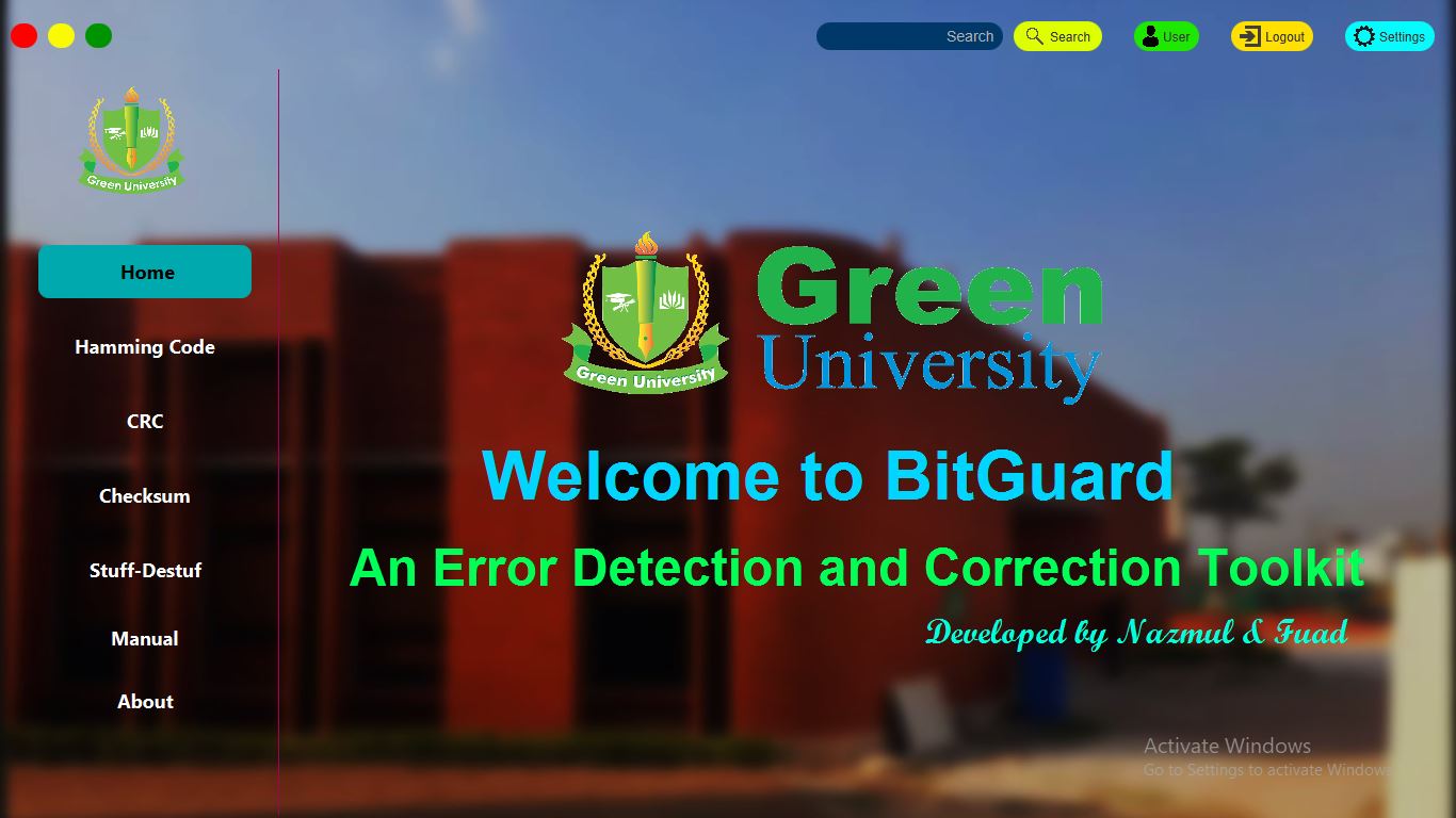 BitGuard error detection JavaFX toolkit
